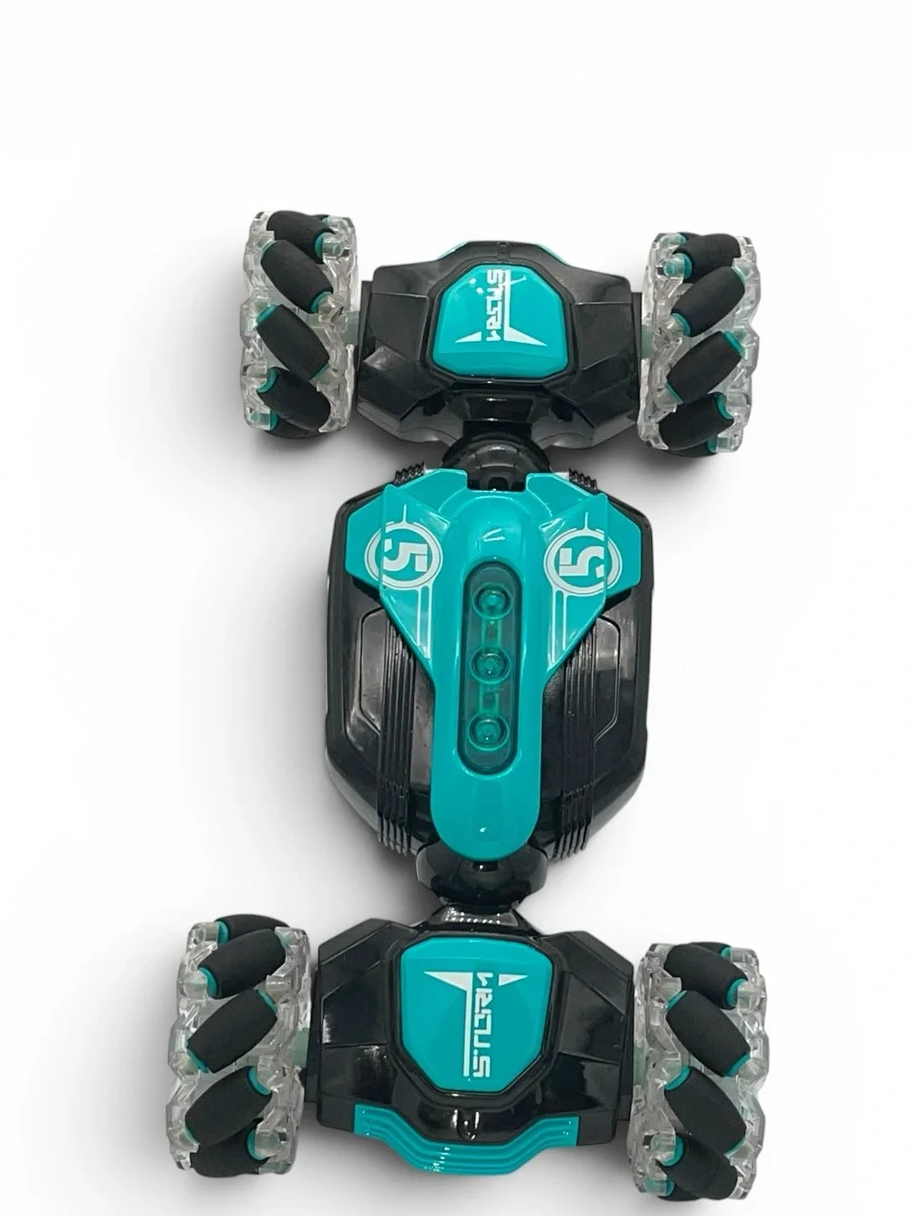 RC Stunt Drift Car LED 360 Mecanum Wheels No Remote